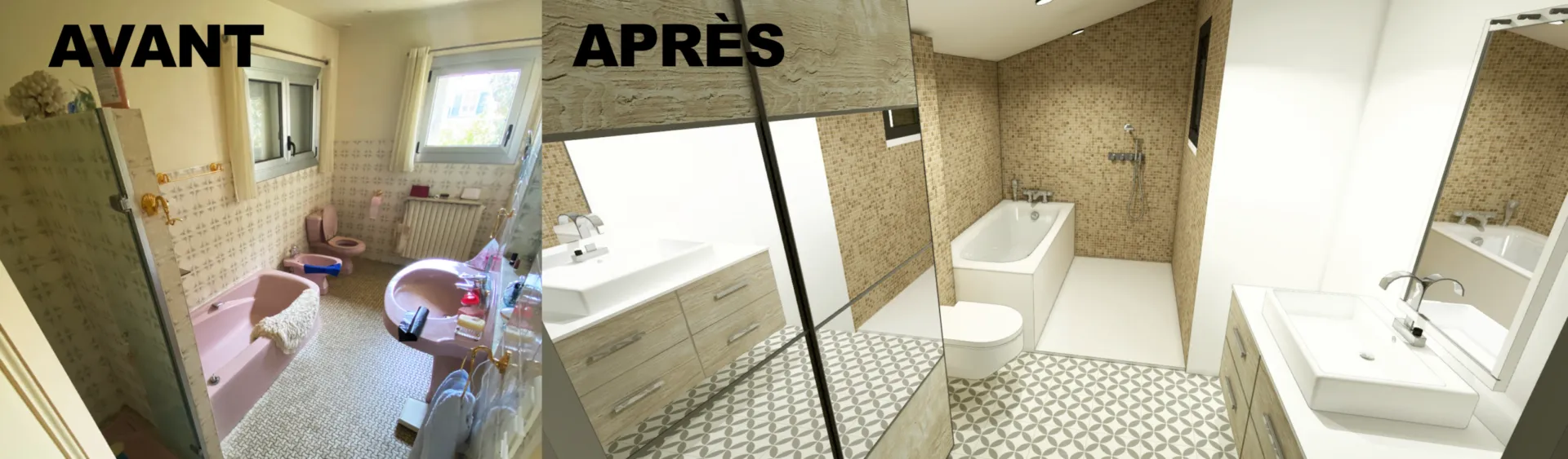 Avant/Après salle de bain Anglet