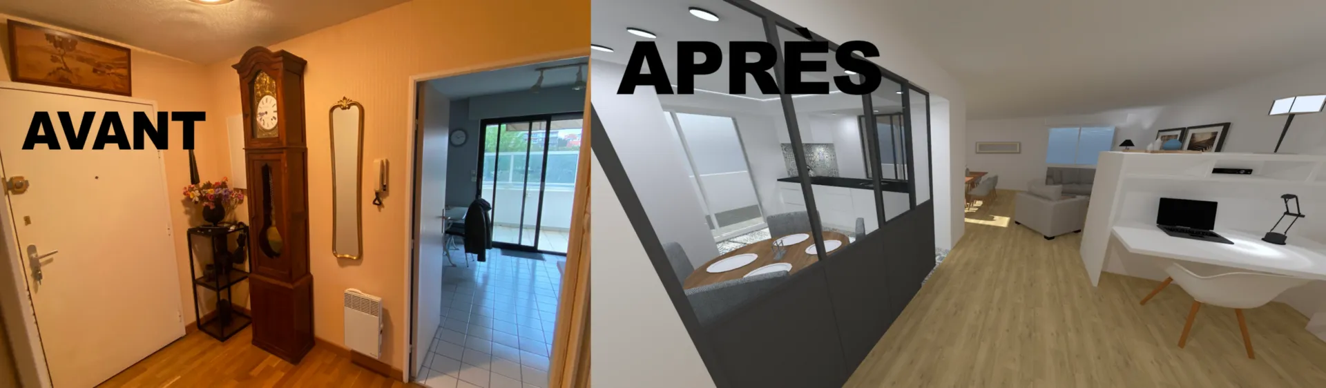Avant/Après entrée Biarritz